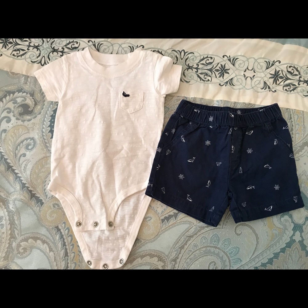 Carter’s 3 piece shorts and sweater set